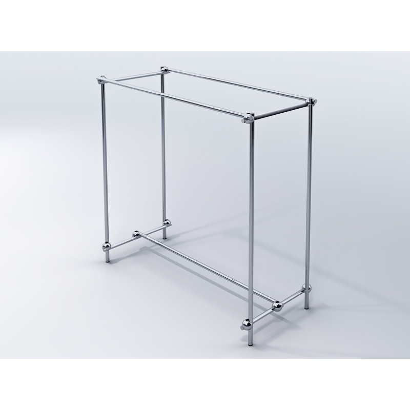 Gondola sklepowa, dwustronna, 150x60x150cm, chrom