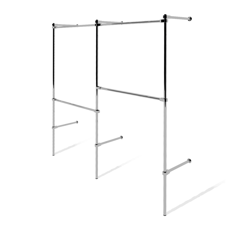 Wieszak odzieżowy, sklepowy z regulacją, chrom