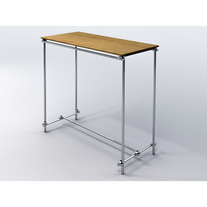 Stender, gondola dwustronna na wieszaki z półką