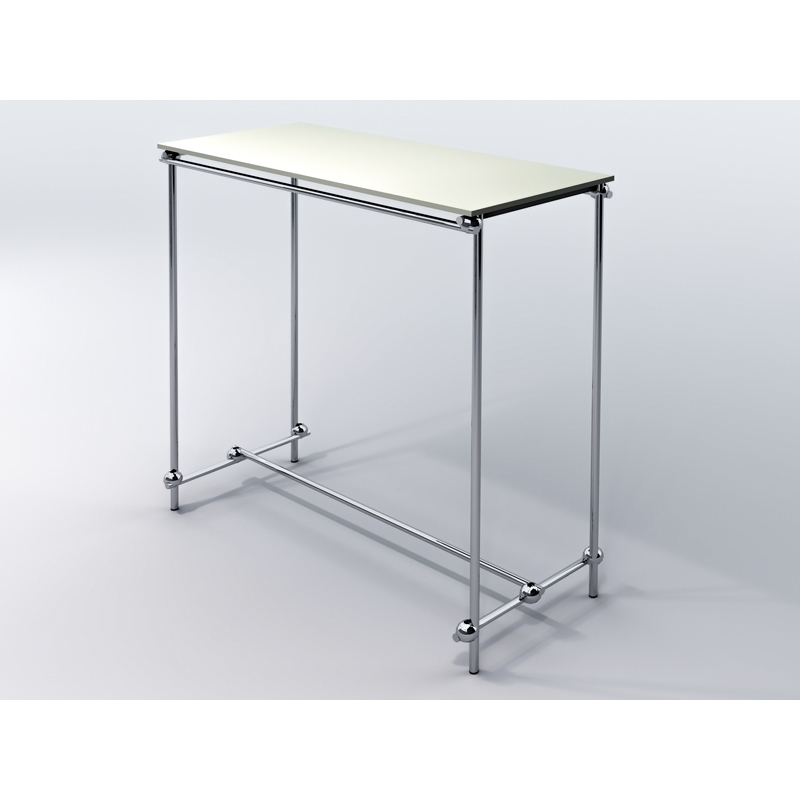 Stender, gondola dwustronna na wieszaki z półką