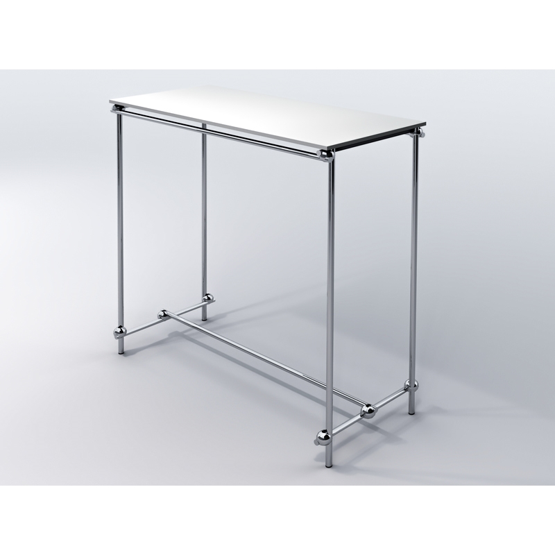 Stender, gondola dwustronna na wieszaki z półką