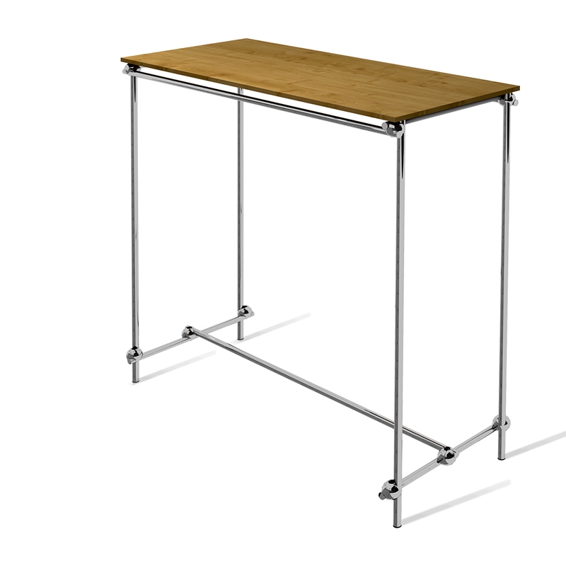 Stender, gondola dwustronna na wieszaki z półką