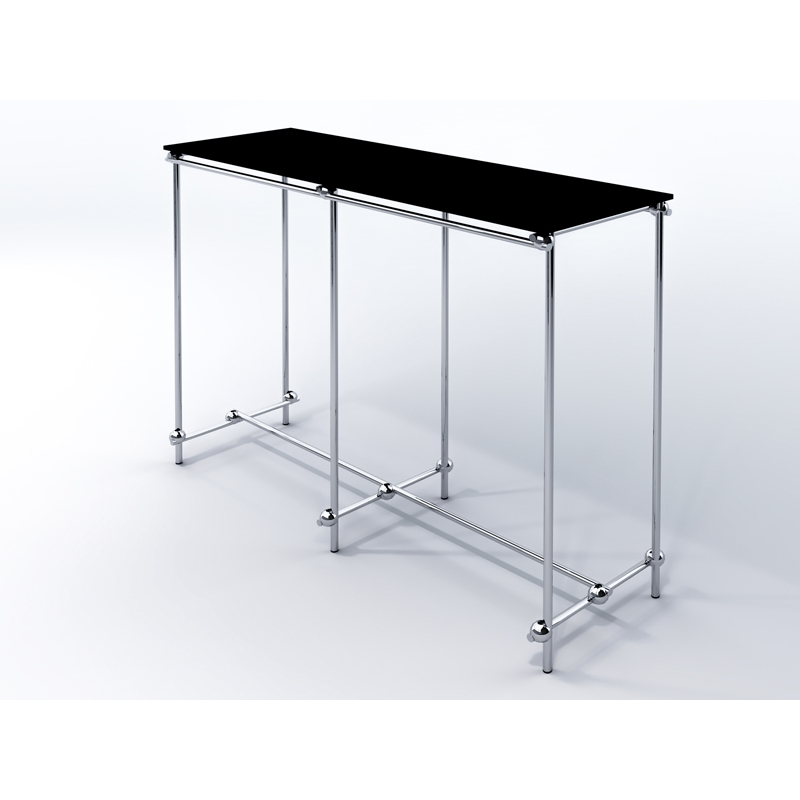 Gondola sklepowa dwustronna na wieszaki z półką