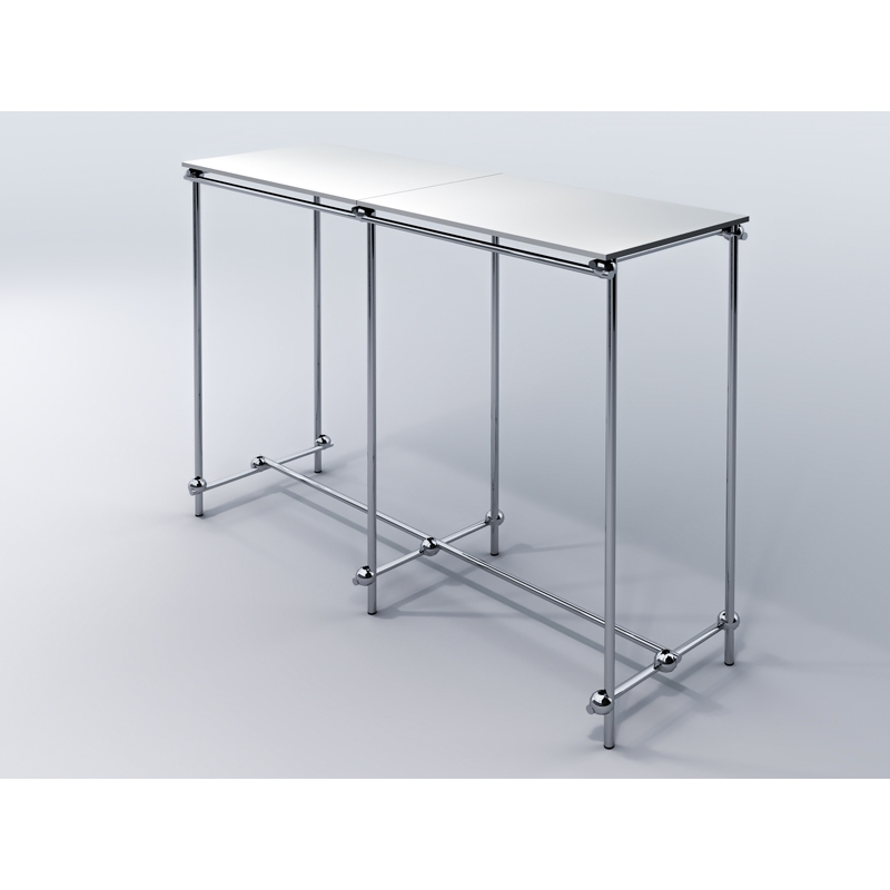 Gondola sklepowa, wieszak, dwustronny z półką