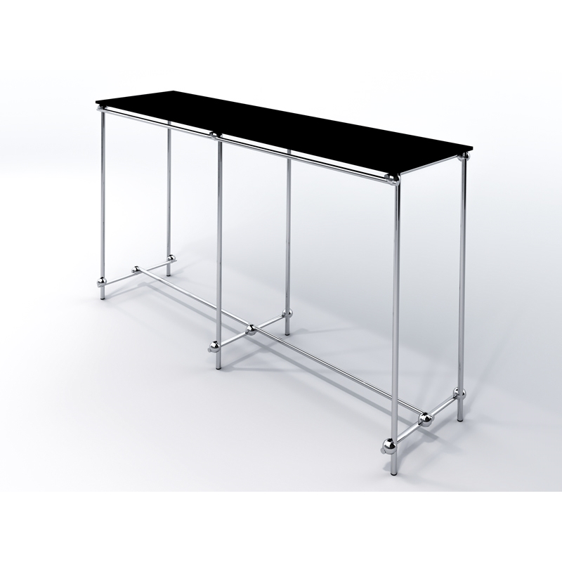 Gondola, stojak na wieszaki dwustronny, z półką