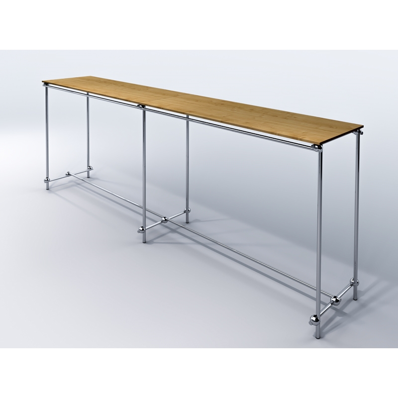 Gondola, stender podwójny, z półkami