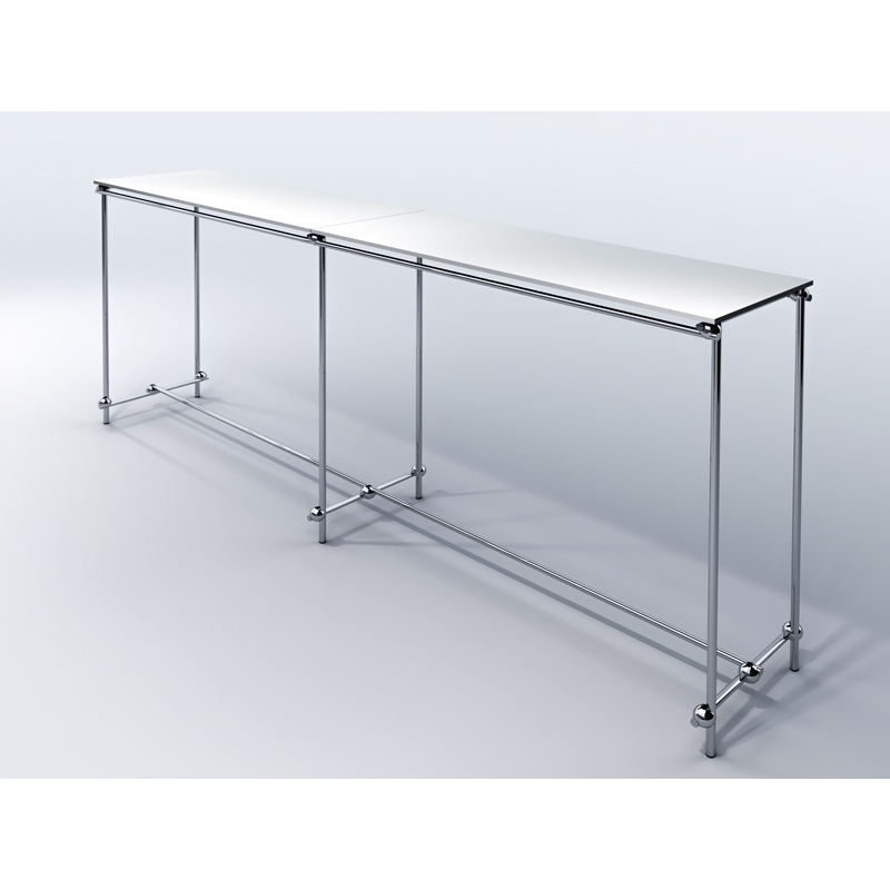 Gondola, stender podwójny, z półkami