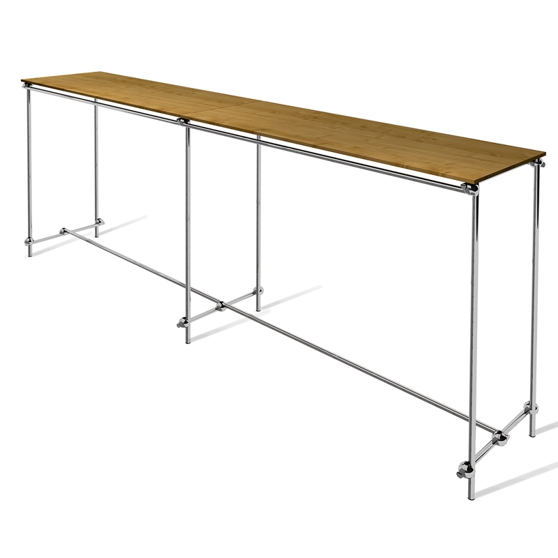 Gondola, stender podwójny, z półkami