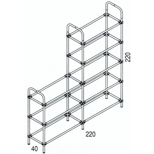 Złącze dwuramienne do rur fi 25mm,chromowane