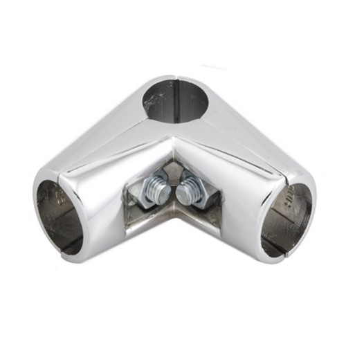 Złącze dwuramienne do rur fi 25mm,chromowane