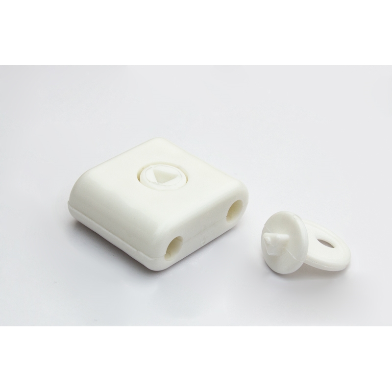 Zabezpieczenie antykradzieżowe na haczyk, białe