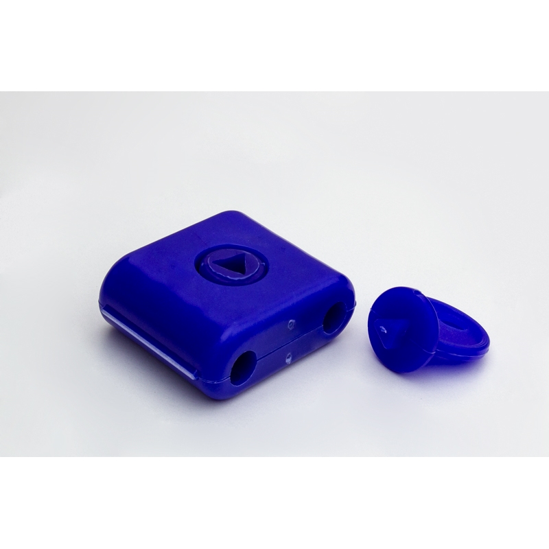 Zabezpieczenie antykradzieżowe na hak niebieskie