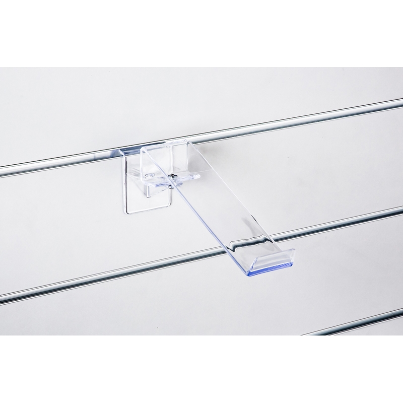 Półka pleksi Slatwall obrotowa pojedyncza do butów