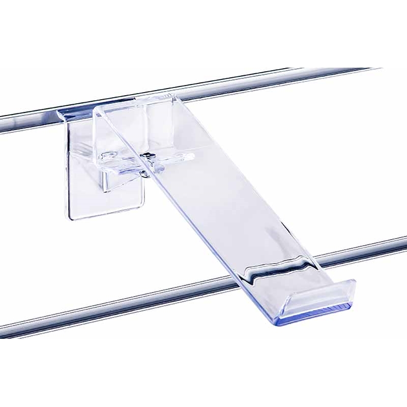 Półka pleksi Slatwall obrotowa pojedyncza do butów