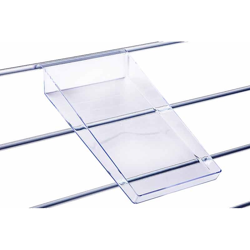 Półka pochyła Slatwall 22x35cm z obrzeżami