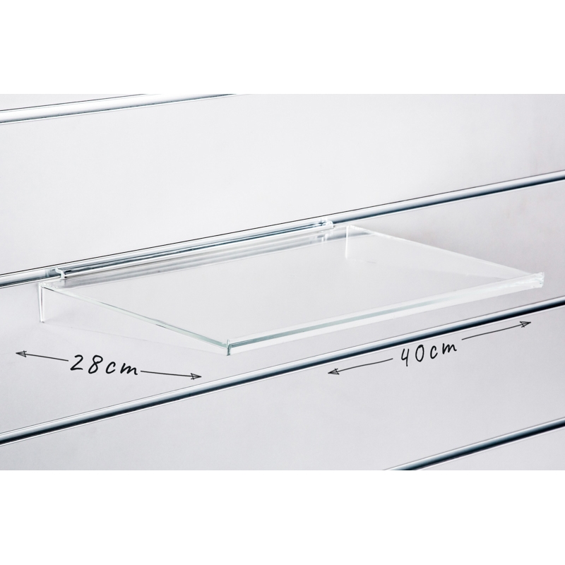 Półka pozioma mocna 40x28cm, Slatwall