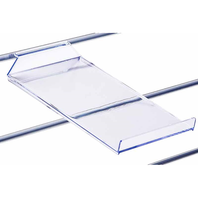 Półka pochyła Slatwall 18x30cm z ogranicznikiem