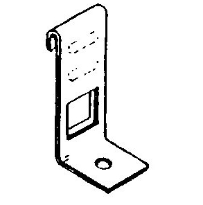 Wspormnik półki na kratę, chrom