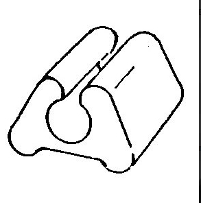 Nóżka czarna do kraty