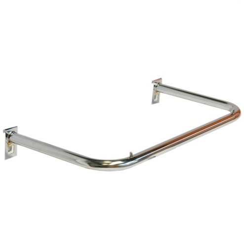 Wieszak ramowy na kartę, rura fi 25mm, chrom