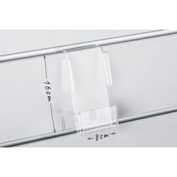 Ekspozytor Slatwall na telefony bezbarwny