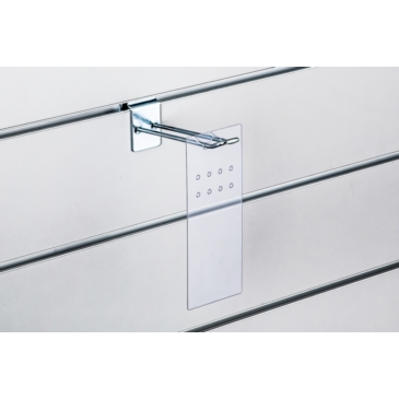 Zaiweszka z otworami na haczyk 8x20cm, bezbarwna