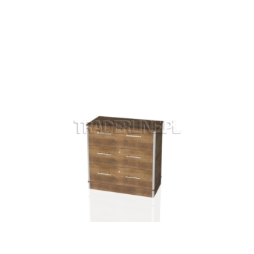 Lada kasowa, 3 szuflady z zamkiem, 90x45x90cm