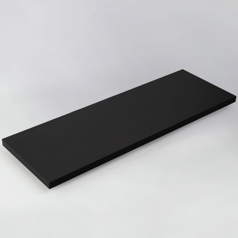 Półka meblowa ścienna czarna