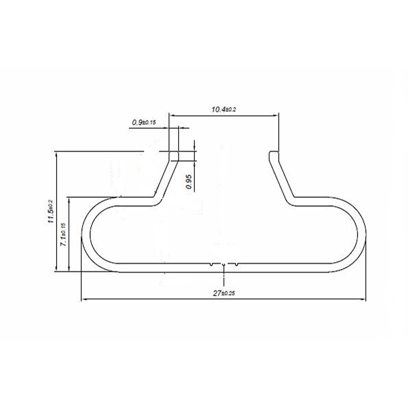 Wsuwka aluminiowa U, wkład do paneli Slatwall