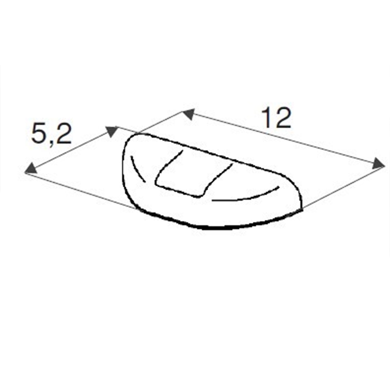 Zakończenie listwy dekoracyjnej Soti-Line chrom