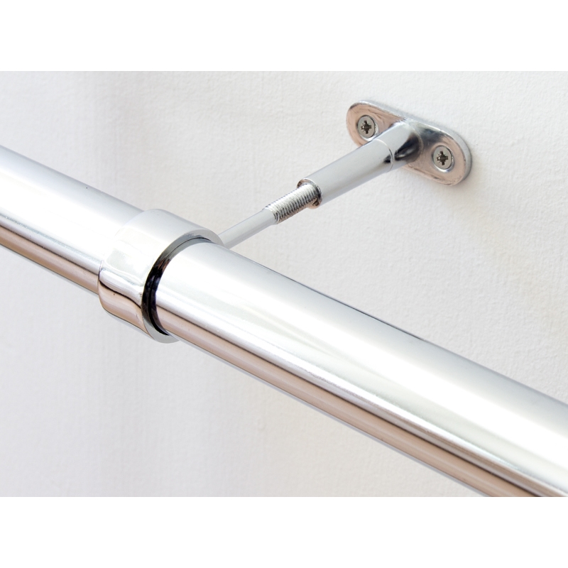 Uchwyt dystansowy, regulowany, końcowy, fi 25mm