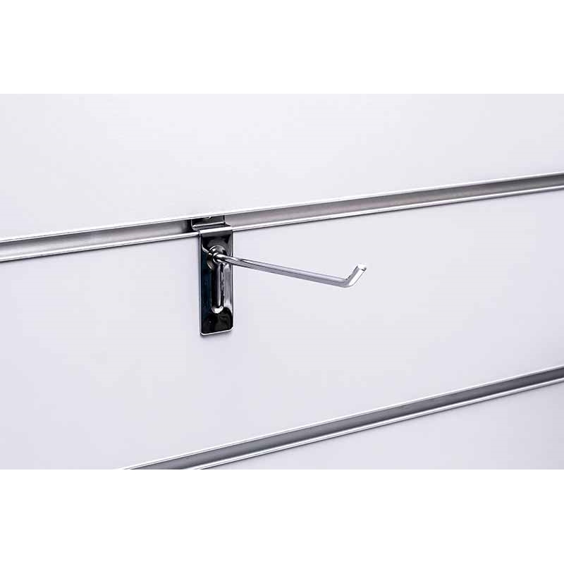 Haczyk pojedynczy Slatwall chrom