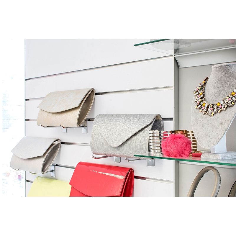 Cokół Slatwall Shopwall śmietankowy, Biały