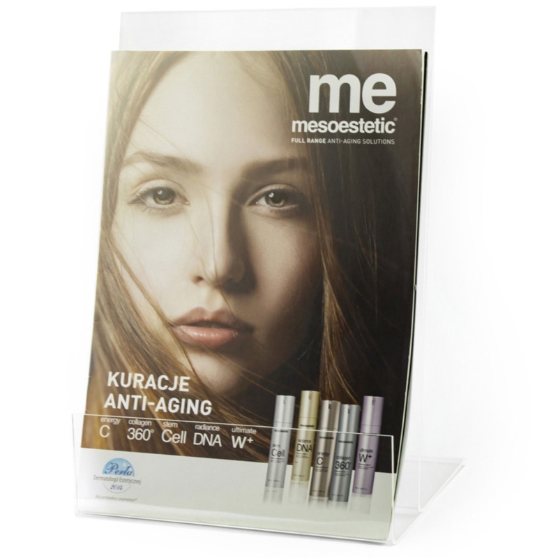 Stojak na ulotki, bezbarwny, różne formaty