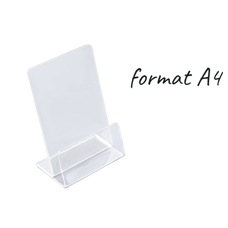 Stojak na ulotki, bezbarwny, różne formaty
