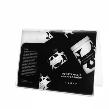 Stojak daszkowy na ulotki,bezbarwny, różne formaty