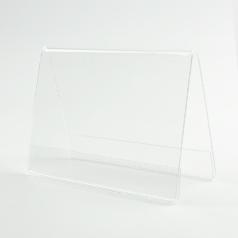 Stojak daszkowy na ulotki,bezbarwny, różne formaty