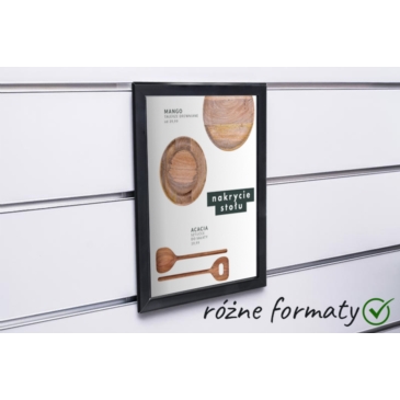 Ramka OWZ Slatwall do ulotek czarna