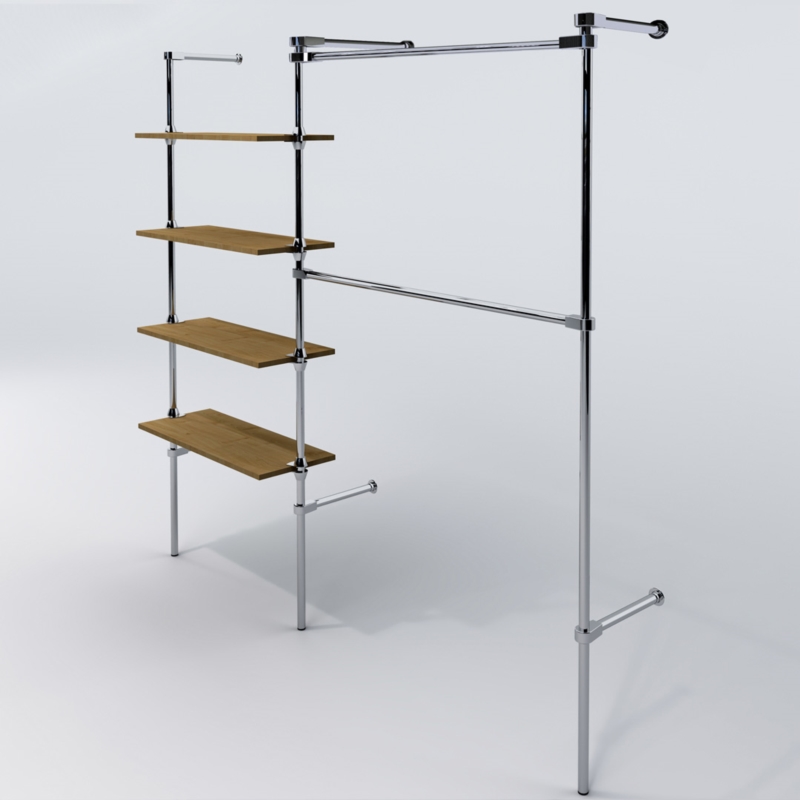 Wieszak do sklepu, garderoby, półki 80x30cm