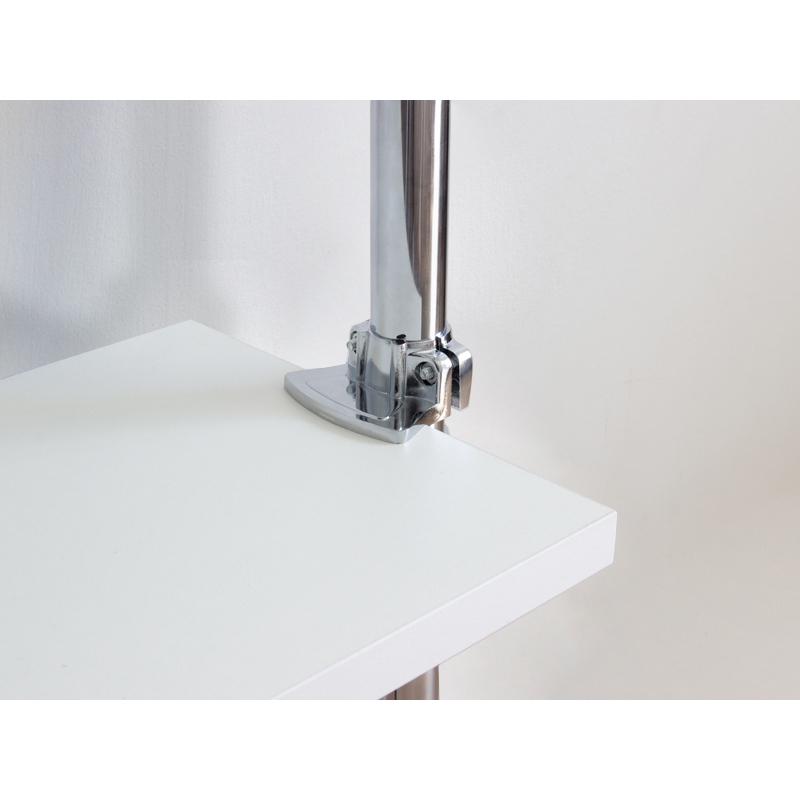 Wieszak sklepowy, do garderoby, z półkami 60cm