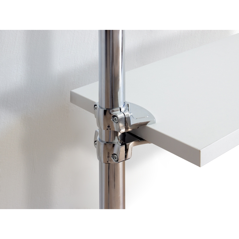 Wieszak sklepowy, do garderoby, z półkami 80cm