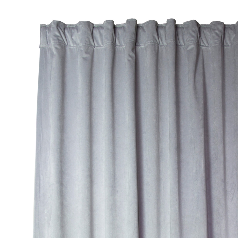 Kotara aksamit do przymierzalni szara 155x180cm