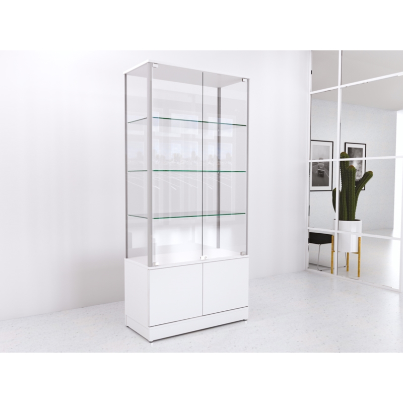 Gablota szklana 90x45x190cm z szafką