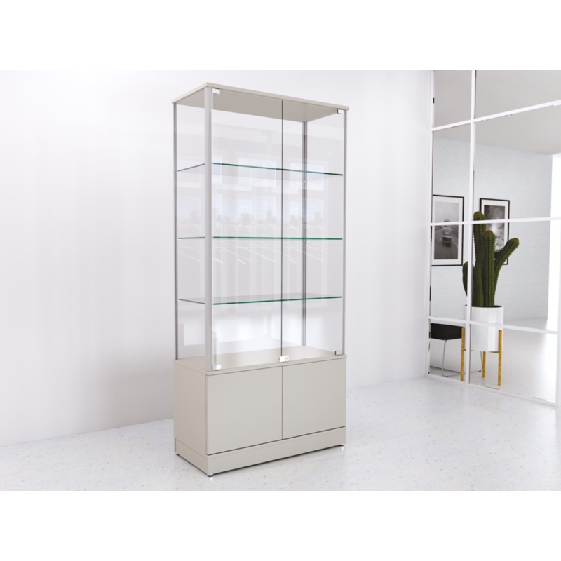 Gablota szklana 90x45x190cm z szafką