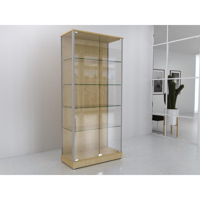 Gablota szklana 90x45x190cm pełna