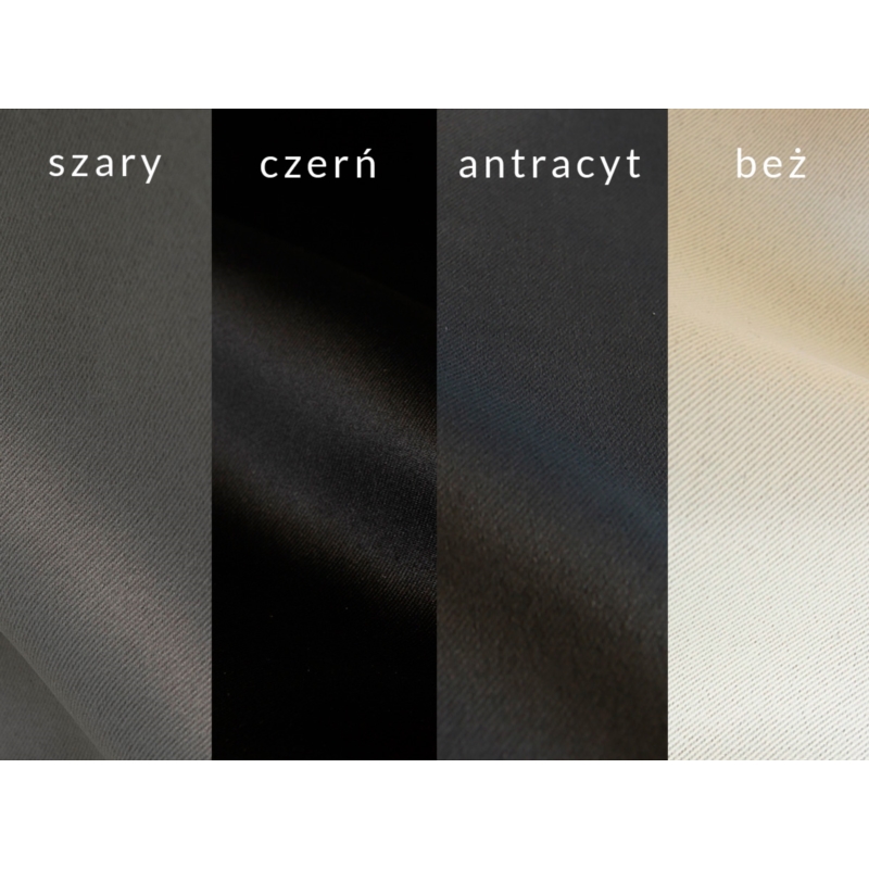 Zasłona blackout do przymierzalni czarna 135x180cm