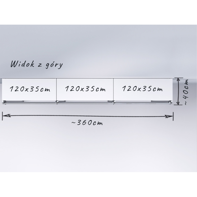 Wieszak odzieżowy, sklepowy, z półką górną, chrom