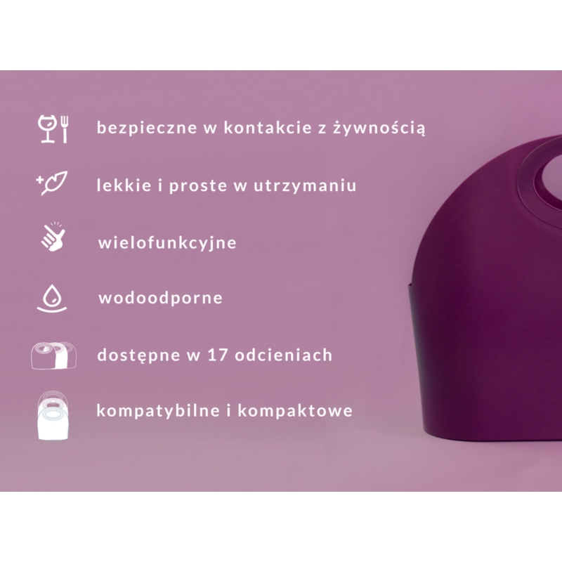 Koszyk na zakupy MAXI Flexibag 15L fioletowy