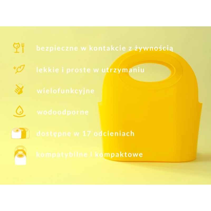 Koszyk na zakupy CLASSIC Flexibag 5,5L żółty