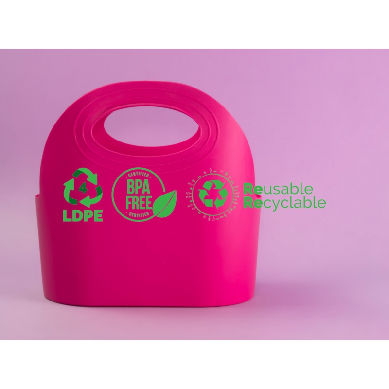 Koszyk na zakupy CLASSIC Flexibag 5,5L różowy